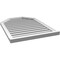 Ekena Millwork Octagonal Top Surface Mount PVC Gable Vent w/ 2"W x 2"P Brickmould Sill Frame, 28"W x 38"H GVPOT28X3803SF - alternate 5
